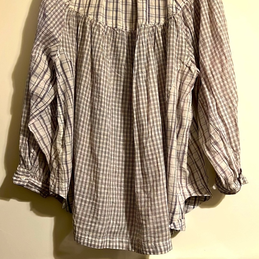 Oversized M We the Free People plaid button down - Picture 7 of 7